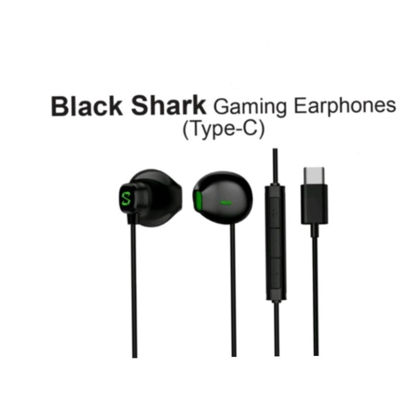 Original Black Shark BE11 Type-C USB Earphone Half Ear Headphone With Mic Volume Button Born For Gaming Headset