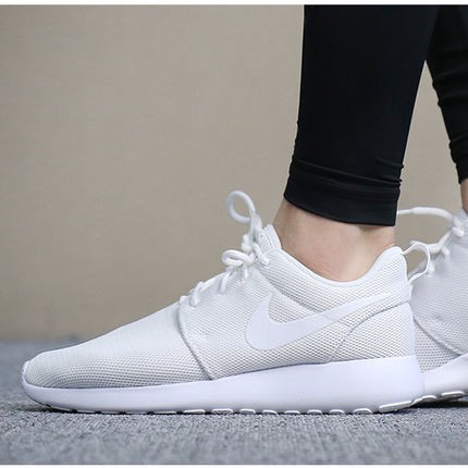 all white roshe one