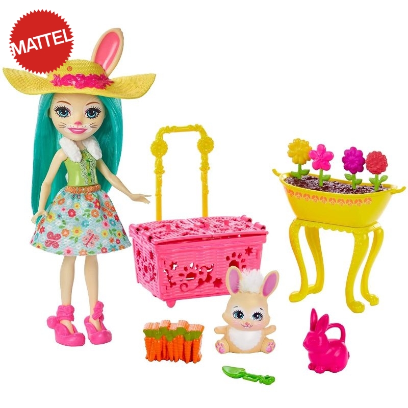 Fluffy Bunny Doll Playset 