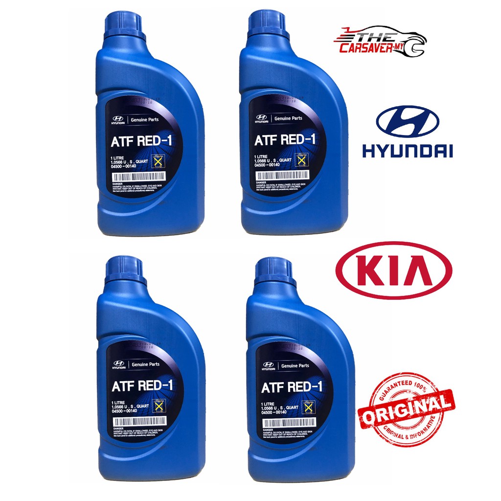 Hyundai Genuine Parts ATF Oil RED1 (1L) x4bottles Shopee Malaysia