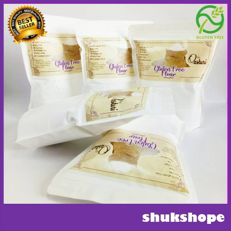TEPUNG GLUTEN FREE + FLOUR  500GM  Shopee Malaysia