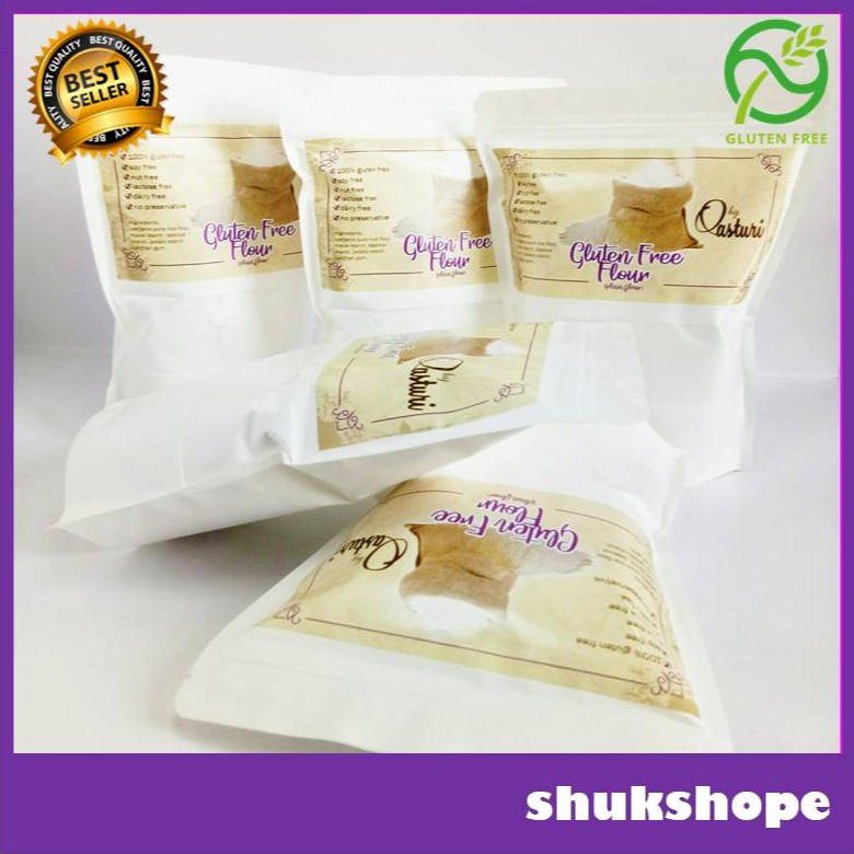 TEPUNG GLUTEN FREE + FLOUR  500GM  Shopee Malaysia