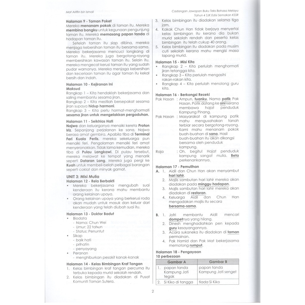 Tingkatan 1 Bahasa Melayu Buku Teks Pg 78 Jawapan  legsploaty