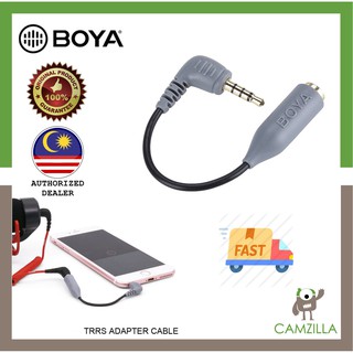 Boya 3 5mm Trs To Trrs Audio Adapter Work Like Rode Sc7 Lazada Singapore