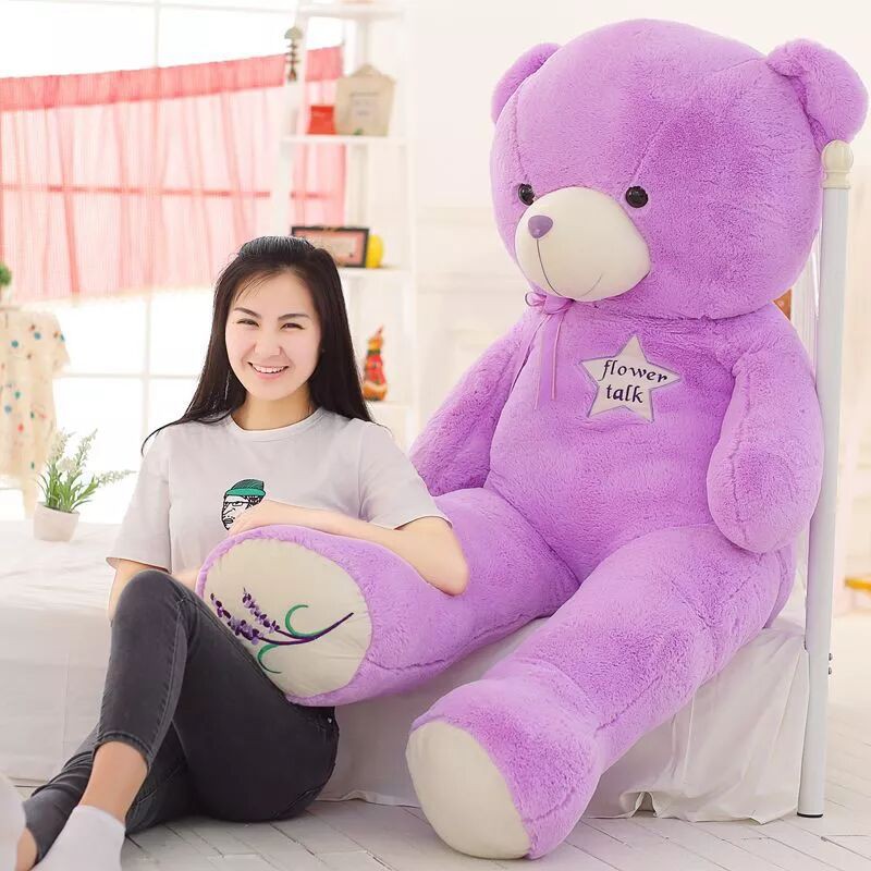 teddy bear in purple colour