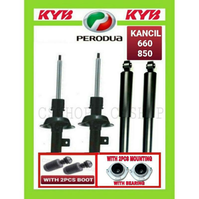 Kyb Perodua Kancil 660 850 Shock Absorber Front And Rear Oil 1set 4pcs Kyb Kayaba New Original Suspension Car Shopee Malaysia