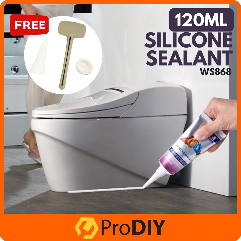 120ML WS868 Silicone Sealant Kitchen Sink Waterproof Anti-Fungal Anti-Darkening Edge Sealing Glue Mouldproof Sealant