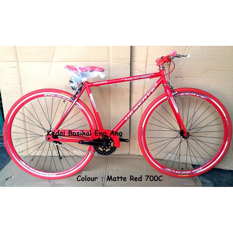 Basikal Fixie Warna Pink