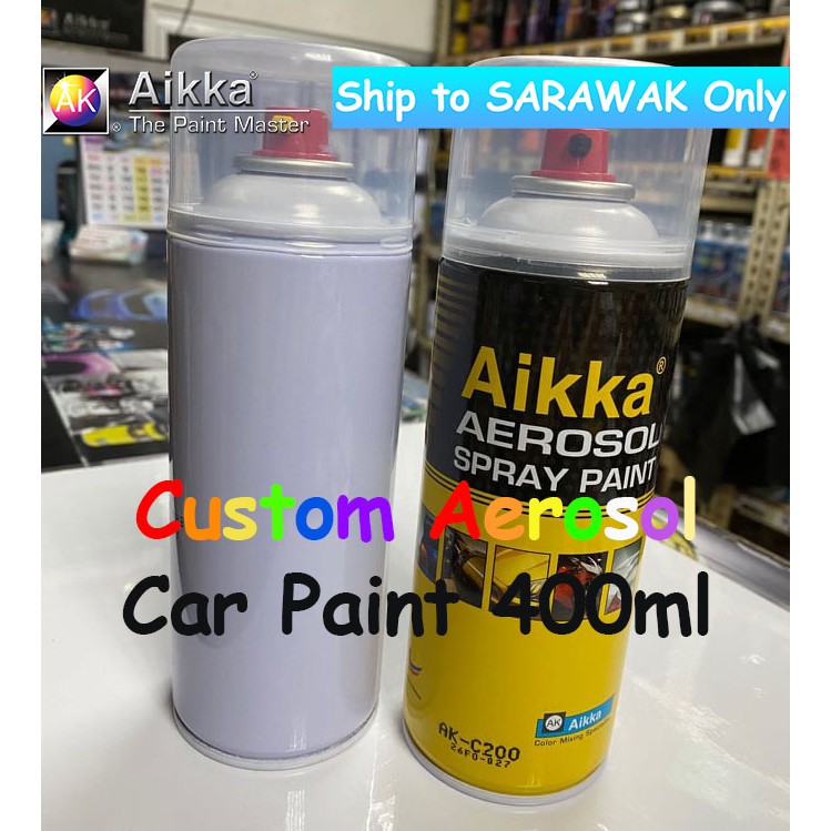 Aikka Custom Aerosol Spray Paint For Car 400ml Shopee Malaysia