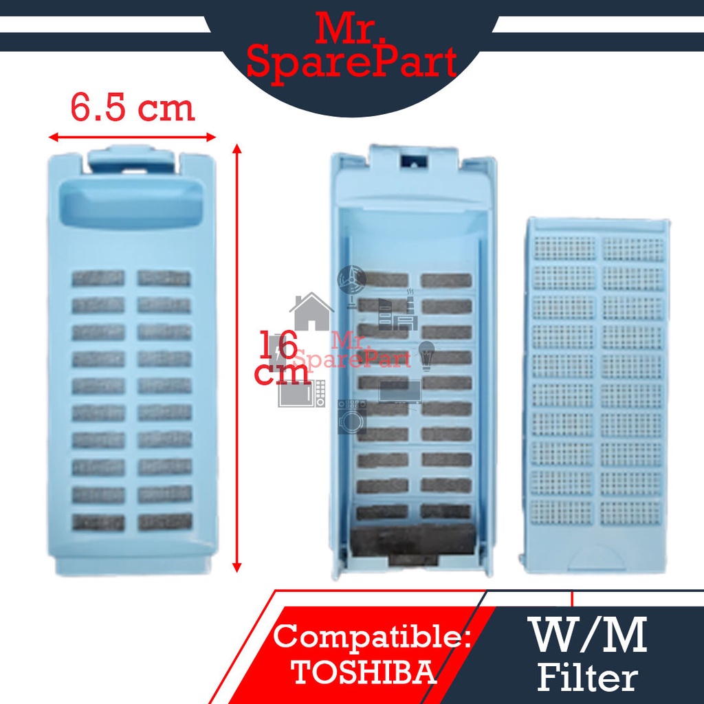 ( Compatible TOSHIBA ) Washing Machine Dust Filter ( 16*6.5 cm ) ( YS