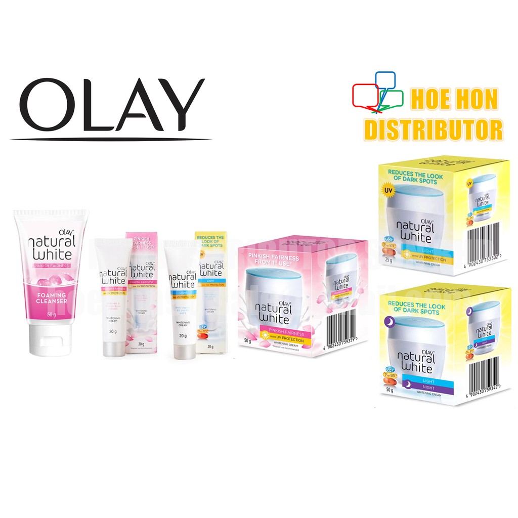 olay natural white foaming cleanser
