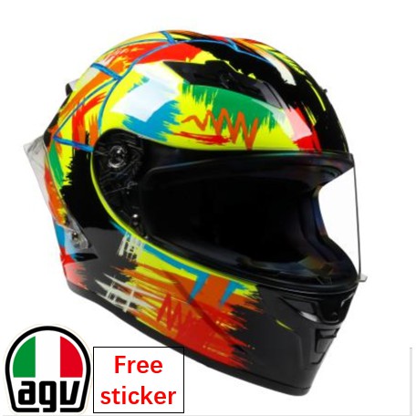 ARC PISTA GP R Rossi winter test graffiti helm  motor  cross 