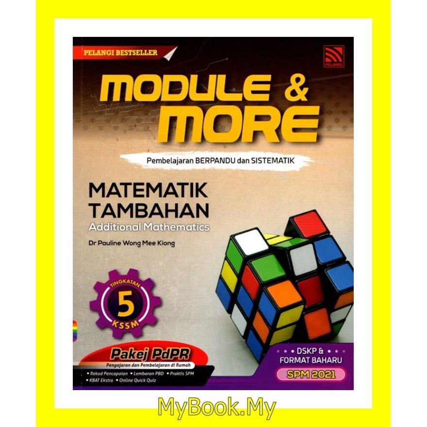 Baru 2021 Myb Buku Latihan Module More Kssm Tingkatan 5 Matematik Tambahan Additional Mathematics Pelangi Shopee Malaysia