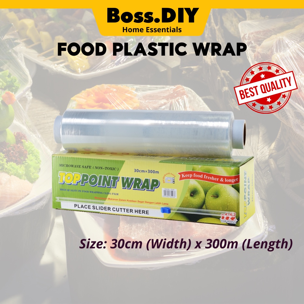 High Quality PE Food Wrapping Cling Film NonToxic Microwave Safe (30cm