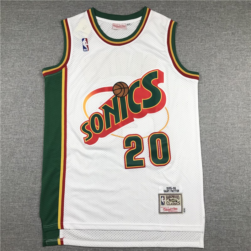 white gary payton jersey