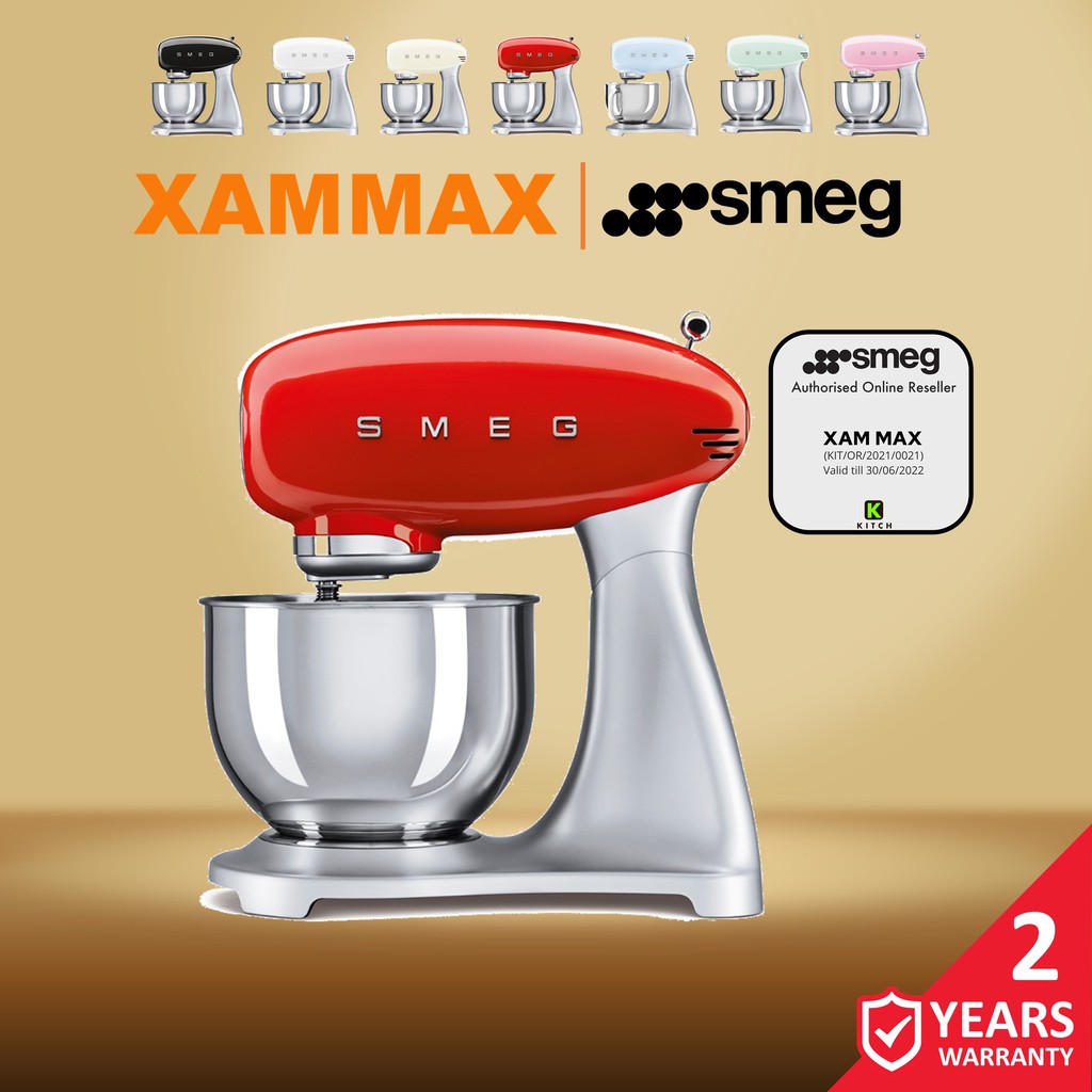 Smeg Stand Mixer SMF02 / 4.8L / 10 Speeds Shopee Malaysia