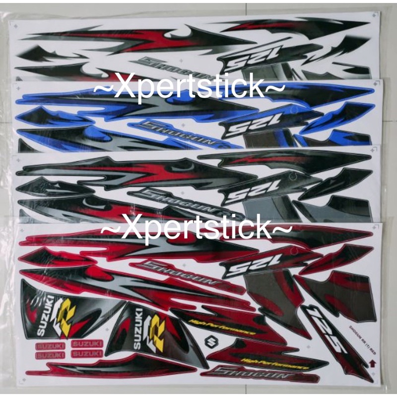 SUZUKI SHOGUN 125RR (1) BODY STICKER | Shopee Malaysia