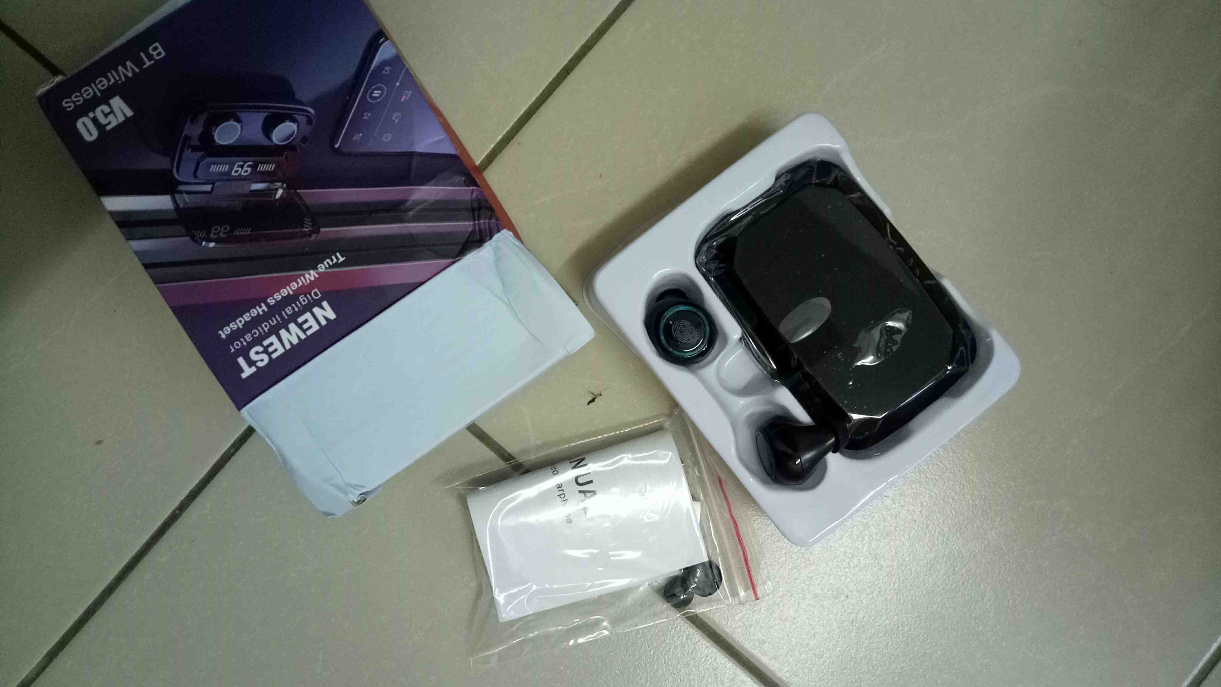 newest digital indicator true wireless headset 5.0 bt wireless