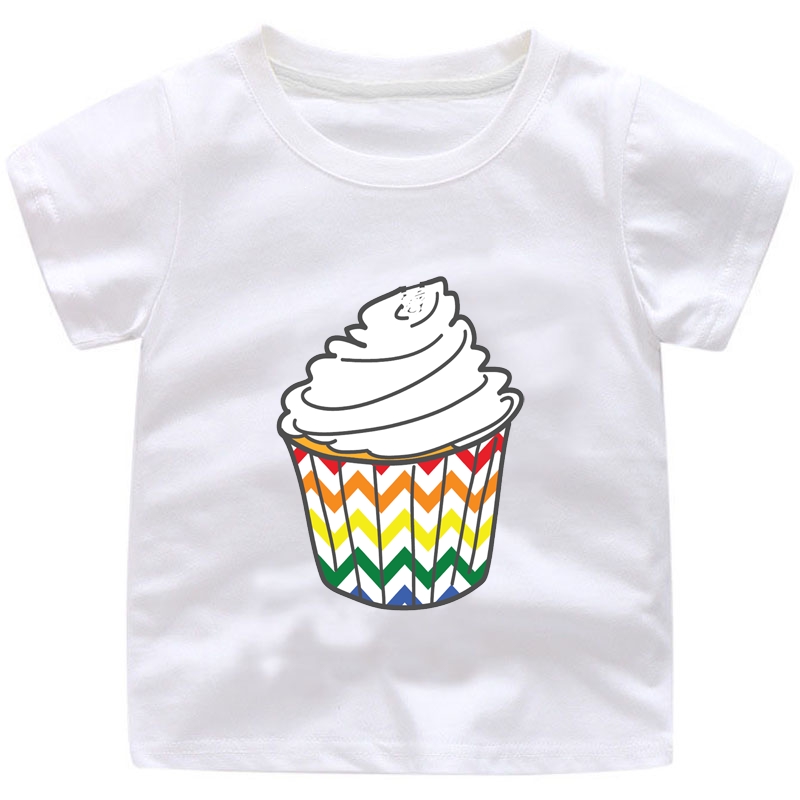2019 Toddler Baby Cupcake Tee Shirts Kids Boys Girls T Shirt - 2017 kids clothes boys t shirt roblox stardust ethical cotton t