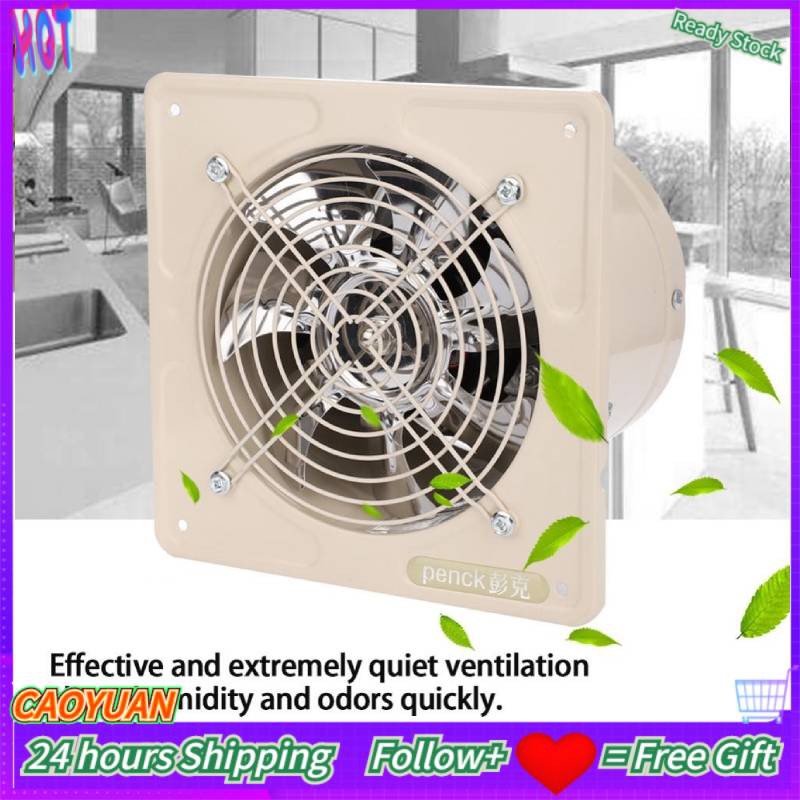 Wall Mounted Exhaust Fan Low Noise Bathroom Kitchen Garage Air Vent Ventilation Shopee Malaysia