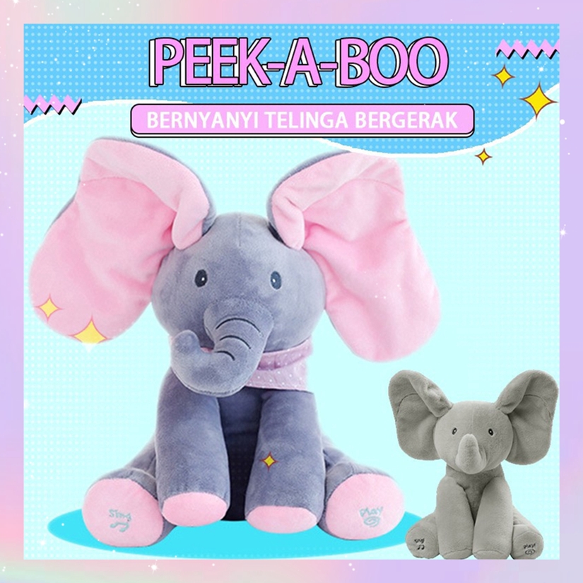 peekaboo talking and singing elephant