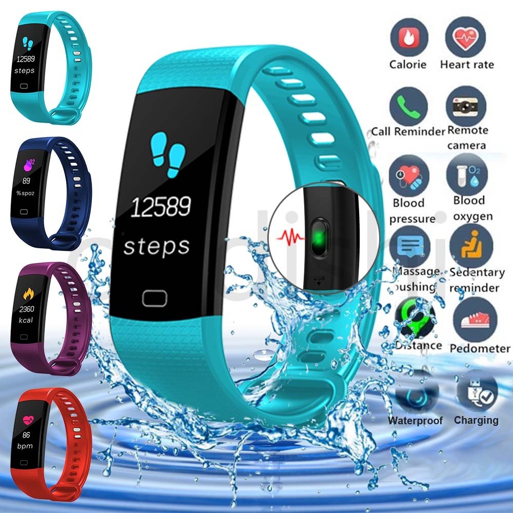 y5 smart watch activity heart rate tracker