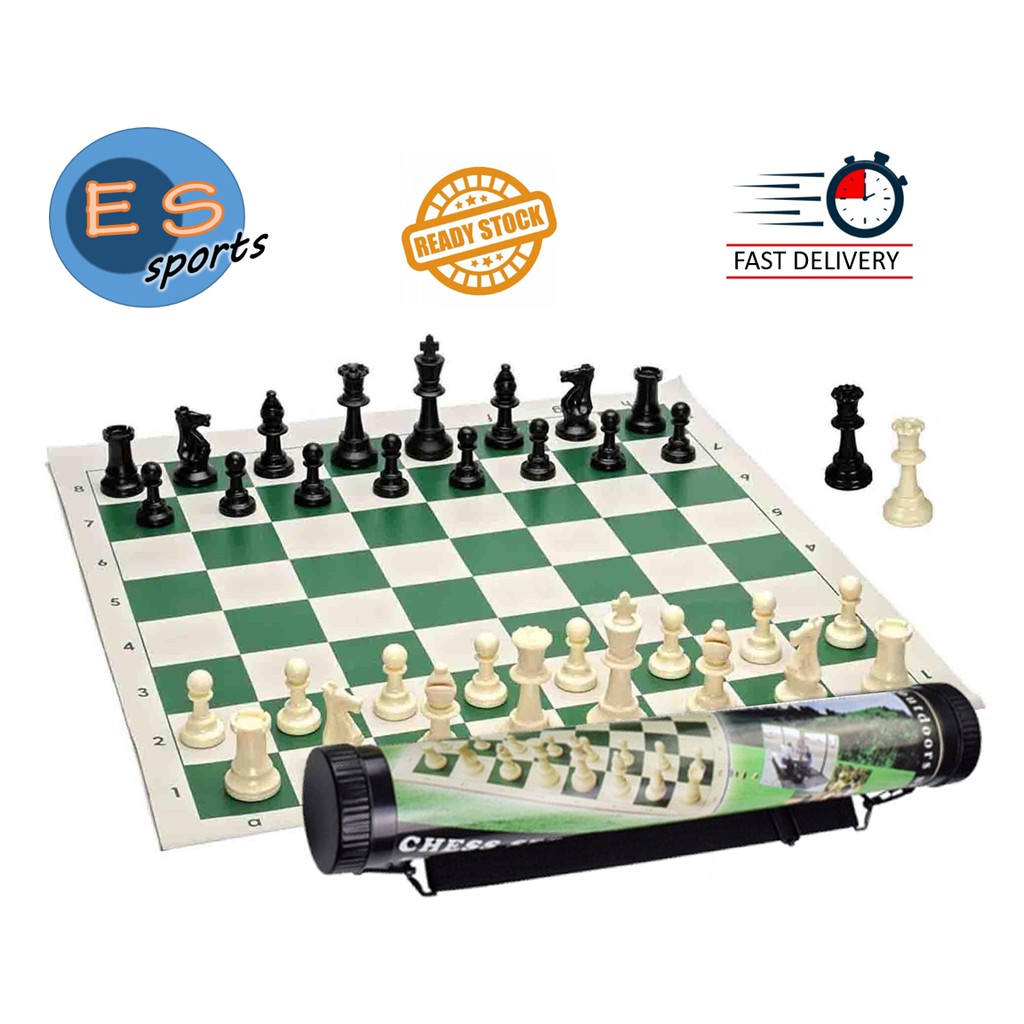 Tournament Chess Set / Foldable Mat Chess Set | Shopee Malaysia