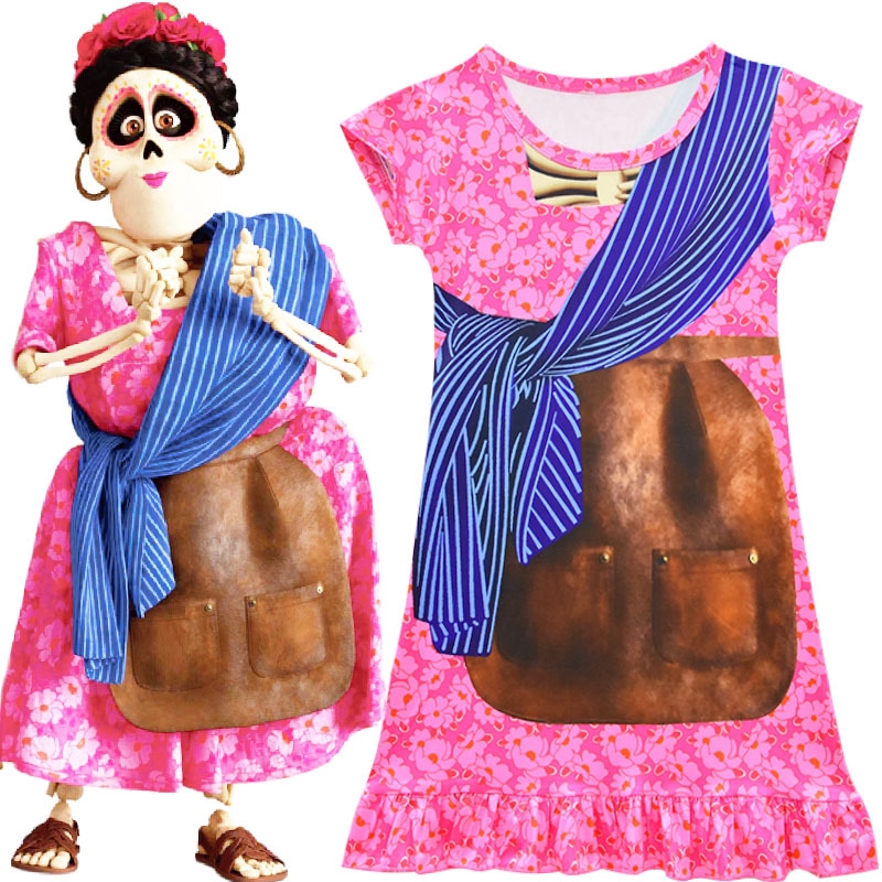 Pixar CoCo Mama Imelda Cosplay Costume Dresses Girls Music Dreaming ...