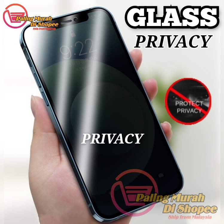 OPPO F5 F7 F7 YOUTH F9 A5S A3S A7 A12 A12E F11 F11 PRO Privacy Tempered Glass Screen Protector Anti-Spy Cover Shield