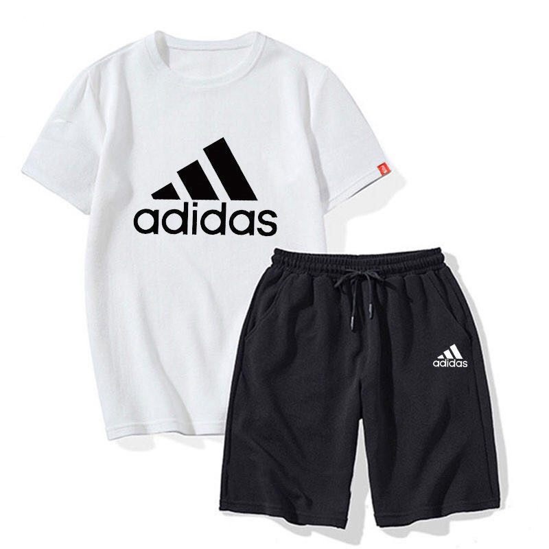 adidas t shirt and shorts set