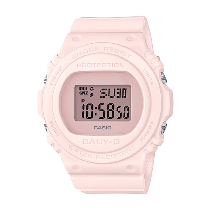 round face digital watch