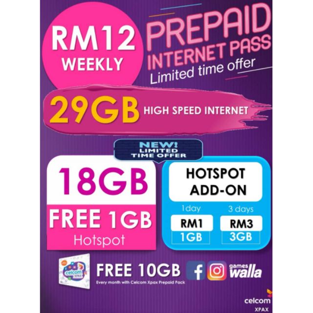 Celcom Unlimited Data 2020  Jackrowan