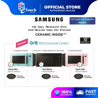 Samsung Grill Microwave Oven With Healthy Grill Fry Function 23l Mg23t5018cp Shopee Malaysia