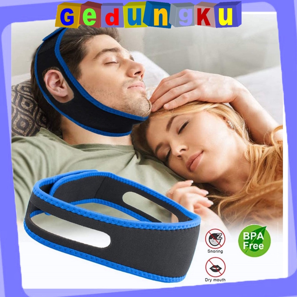 TALI ANTI DENGKUR TIDUR BERKESAN ADJUSTABLE ANTI SNORING CHIN STRAP