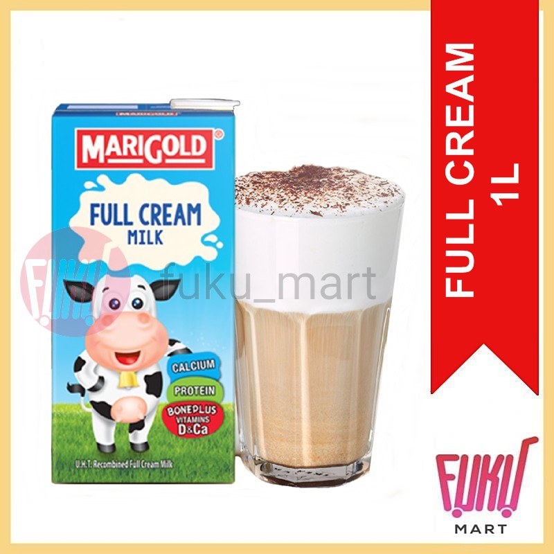 Marigold UHT Full Cream Milk 1L [Maximum 3 pcs in 1 Order To Avoid