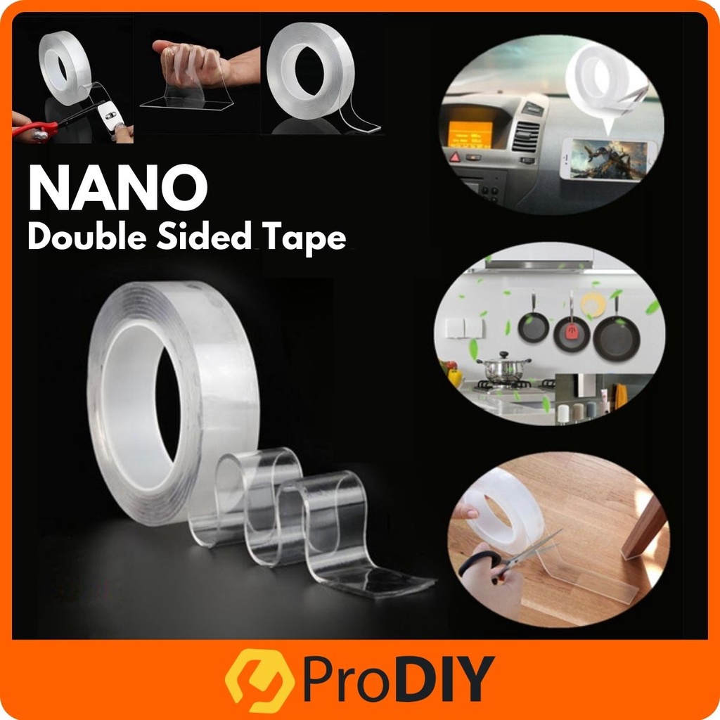 Multifunctional DoubleSided Adhesive Nano Tape Pita Pelekat Kuat