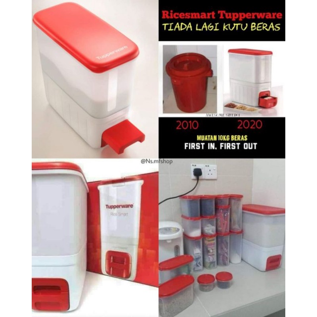 Buy ️Ready Stock Rice Smart Tupperware ️Hot Deals Merah 