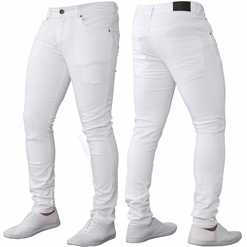 white pencil jeans