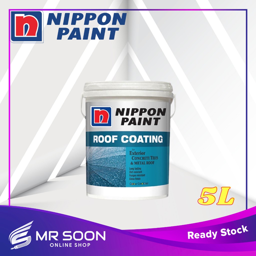 Nippon Paint Roof Coating 5l Cat Bumbung Cat Genting Shopee Malaysia