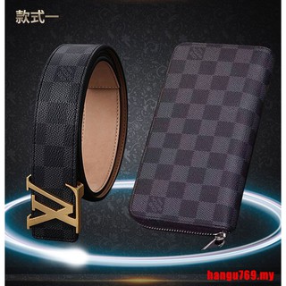 Original Classic Damier Lv Set Wallets Belt Set Gift Package Louis Vuitton Wallets Belt Set Gift Package Shopee Malaysia - louis vuitton belt roblox