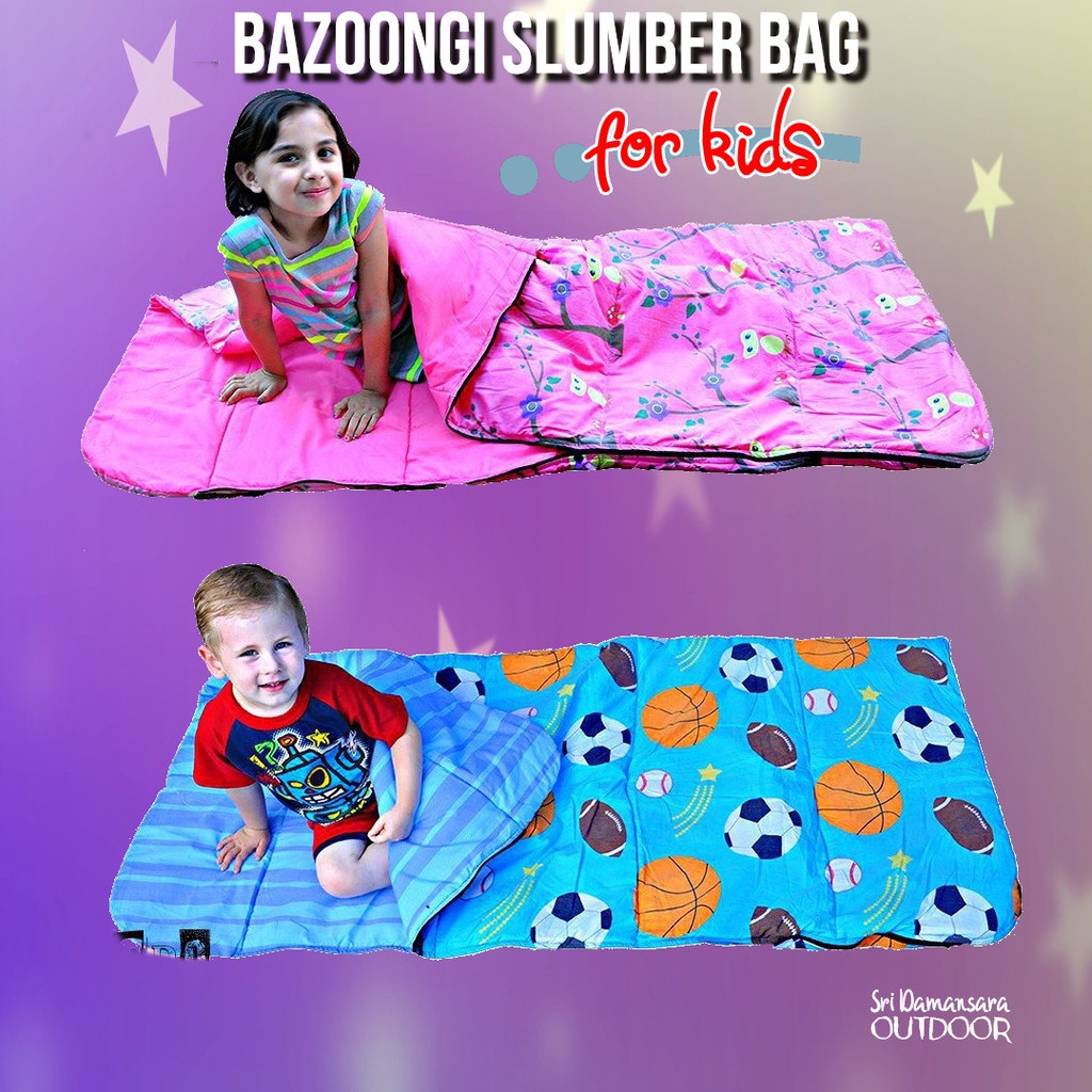 Bazoongi Slumber Bag 28" x 50" For Kids Shopee Malaysia