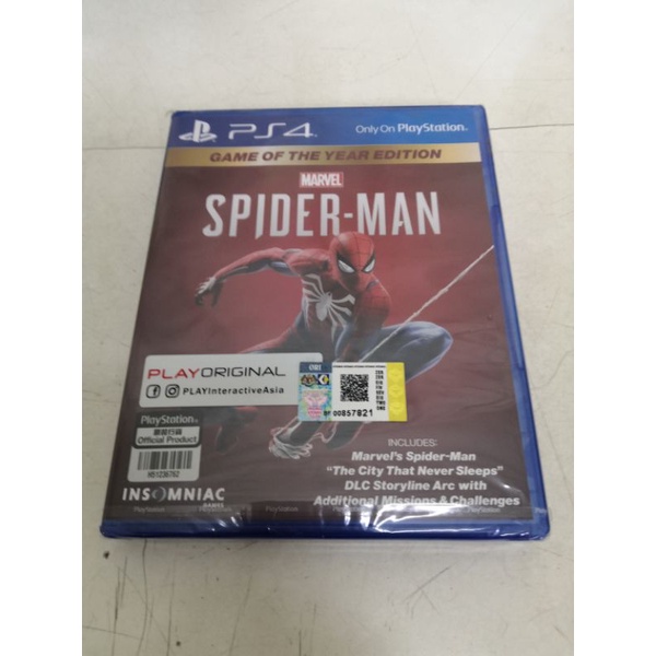 PS4 Spider-Man Spiderman GOTY Edition (Eng/Chi) *New & Sealed* R3 | Shopee  Malaysia