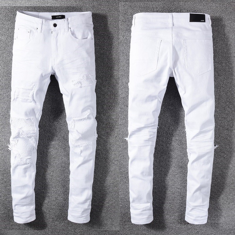 amiri white jeans