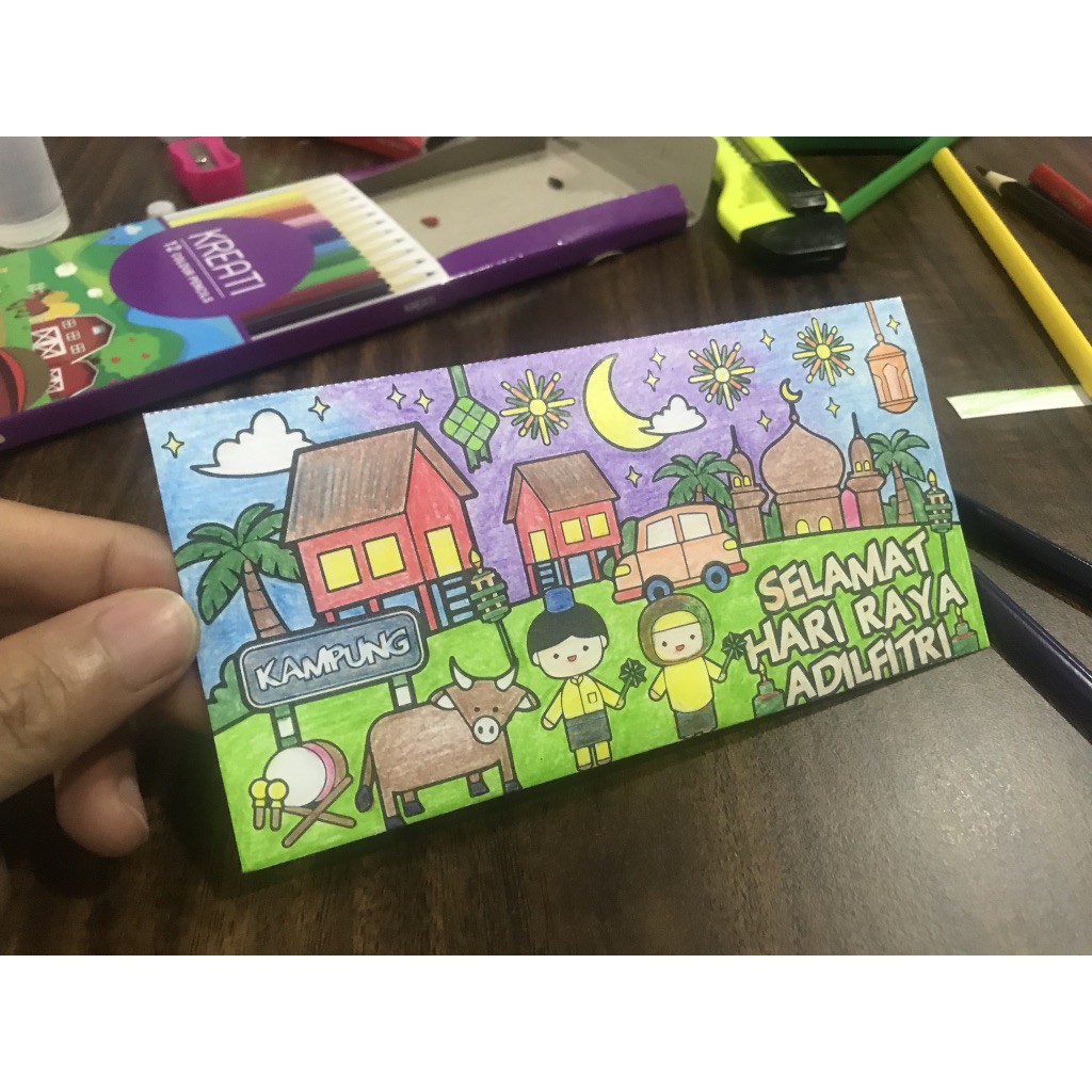 Sampul Duit Raya D I Y Fun Kids Family Activity Aktiviti Keluarga Di Hari Raya Shopee Malaysia