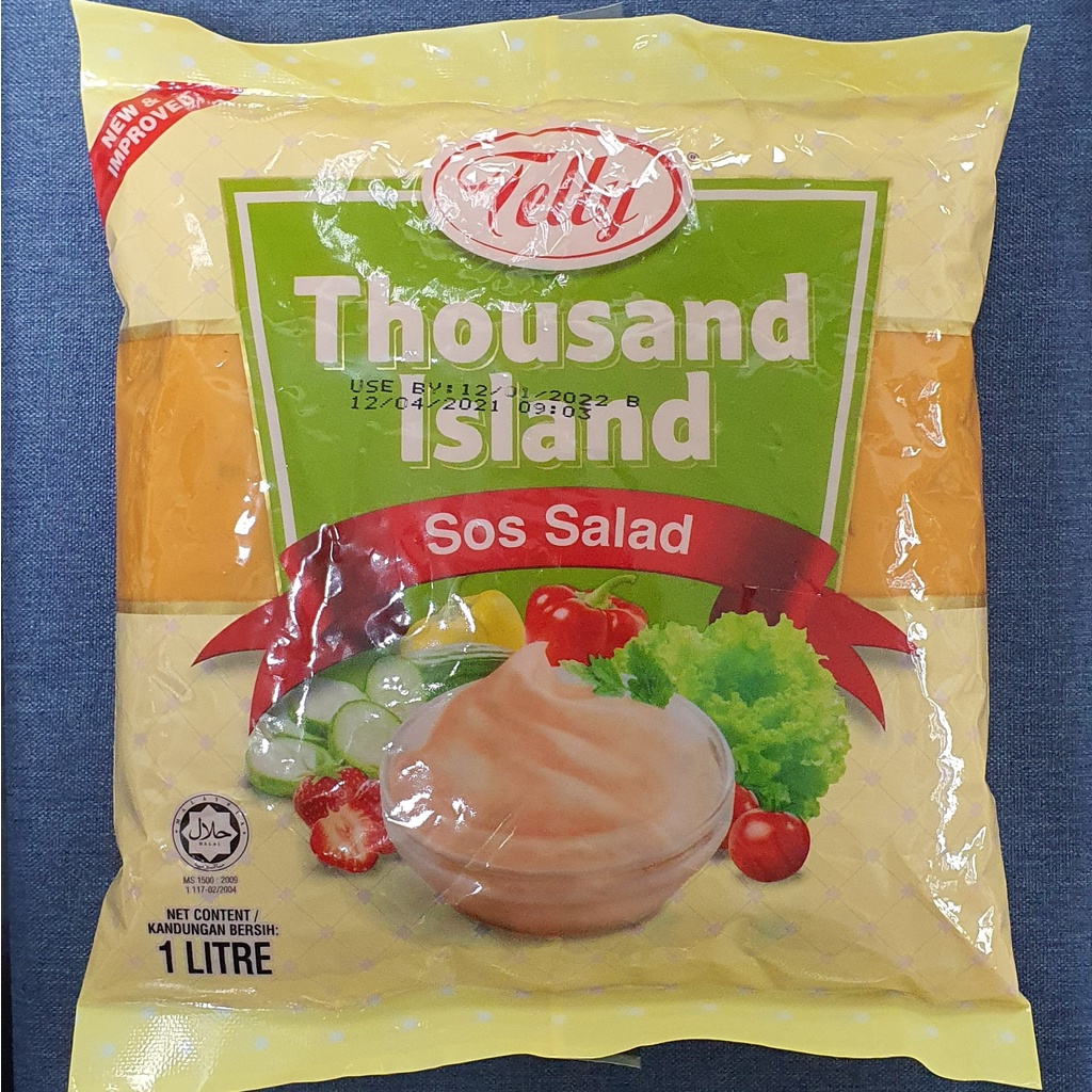 Telly Thousand Island Salad Sos Sauce 1Kg HALAL 1000 Island Mayo ...