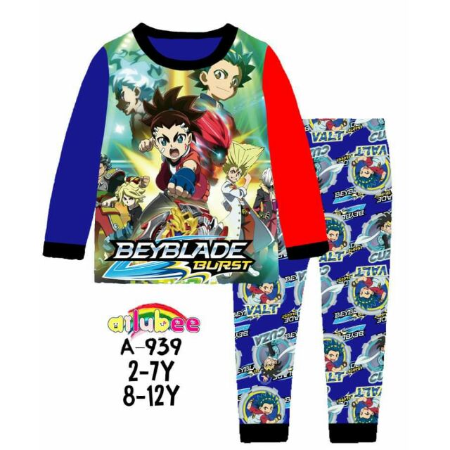 Beyblade Burst Super King Boys' Spinner Tops Character Kids Pajama Pants  (14/16) 