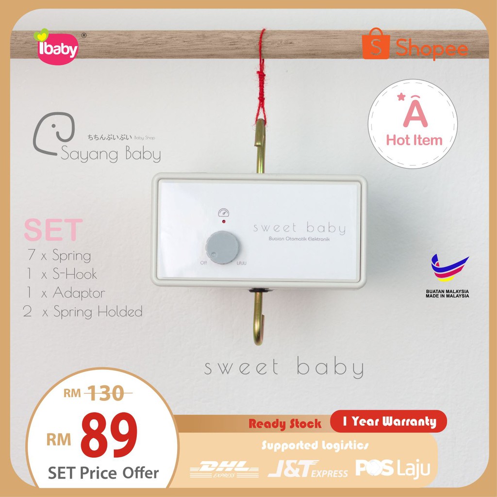 Sweet baby electronic baby cradle/ Sweet baby buaian elektrik/BABY