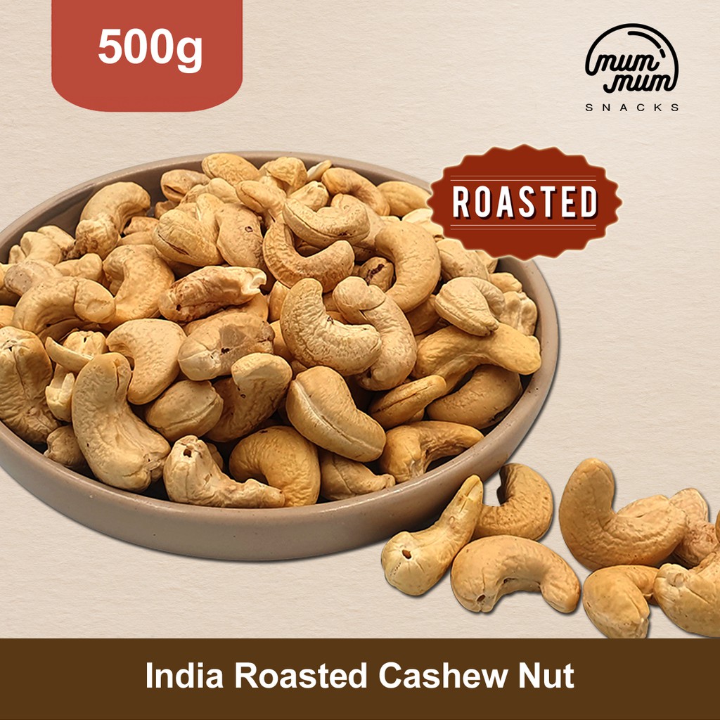 India Roasted (Unsalted) Cashew Nut / Gajus [500g, 1kg]