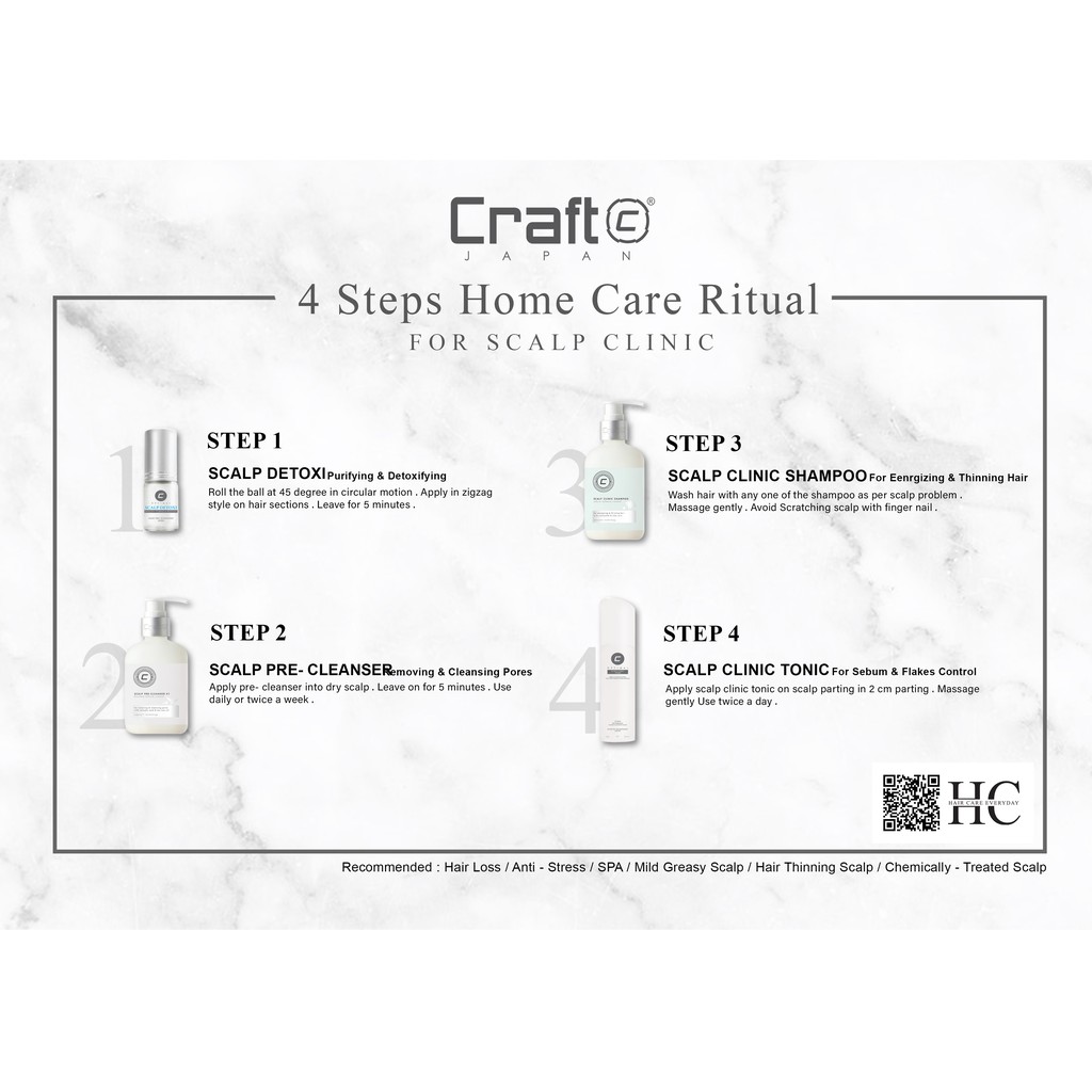Craft Scalp Clinic Shampoo 300ml ( For Energizing & Thinning Hair ) |  Shopee Malaysia