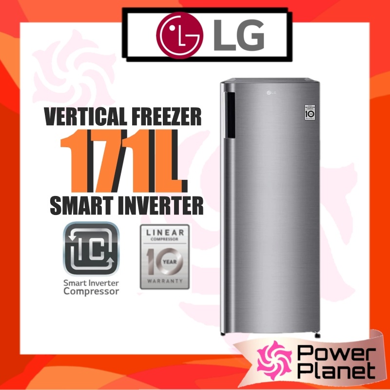 LG Upright freezer GN-304SLBT 171L Vertical Freezer with Smart Inverter Compressor ( GN304SLBT )